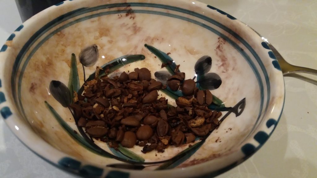 crushed coffee beans klingon bloodwine
