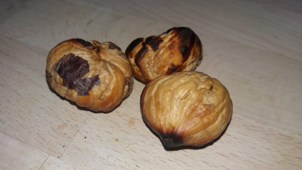 Baked chestnut