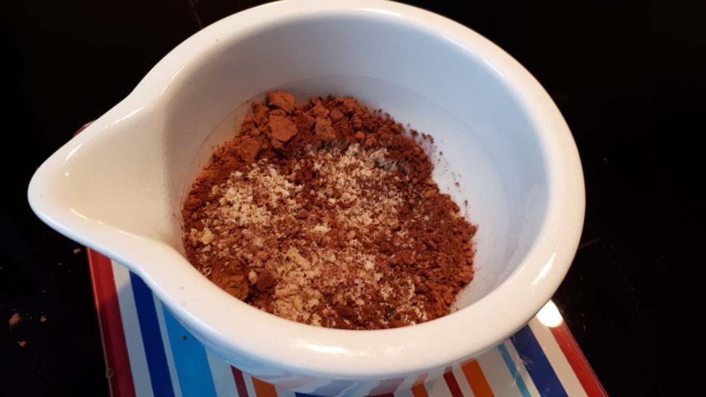 Hazelnuts with Cocoa powder